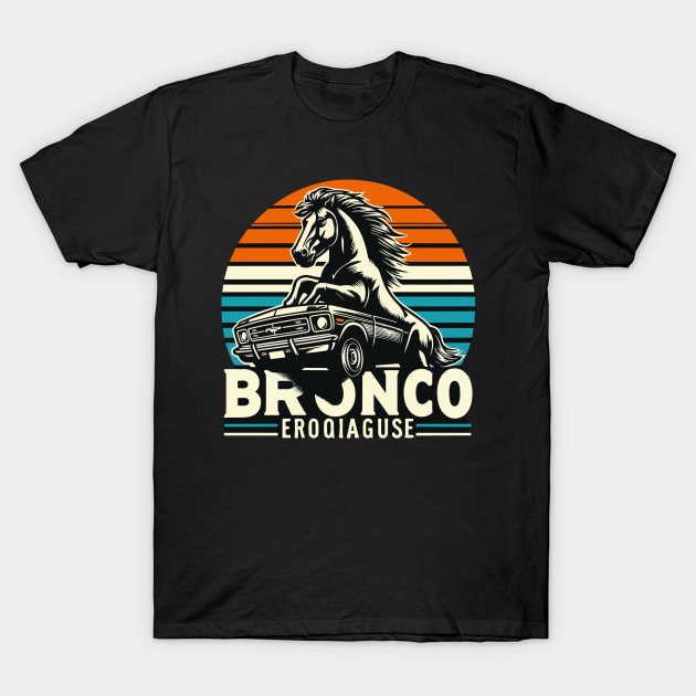 Retro Bronco T-Shirt by Rizstor